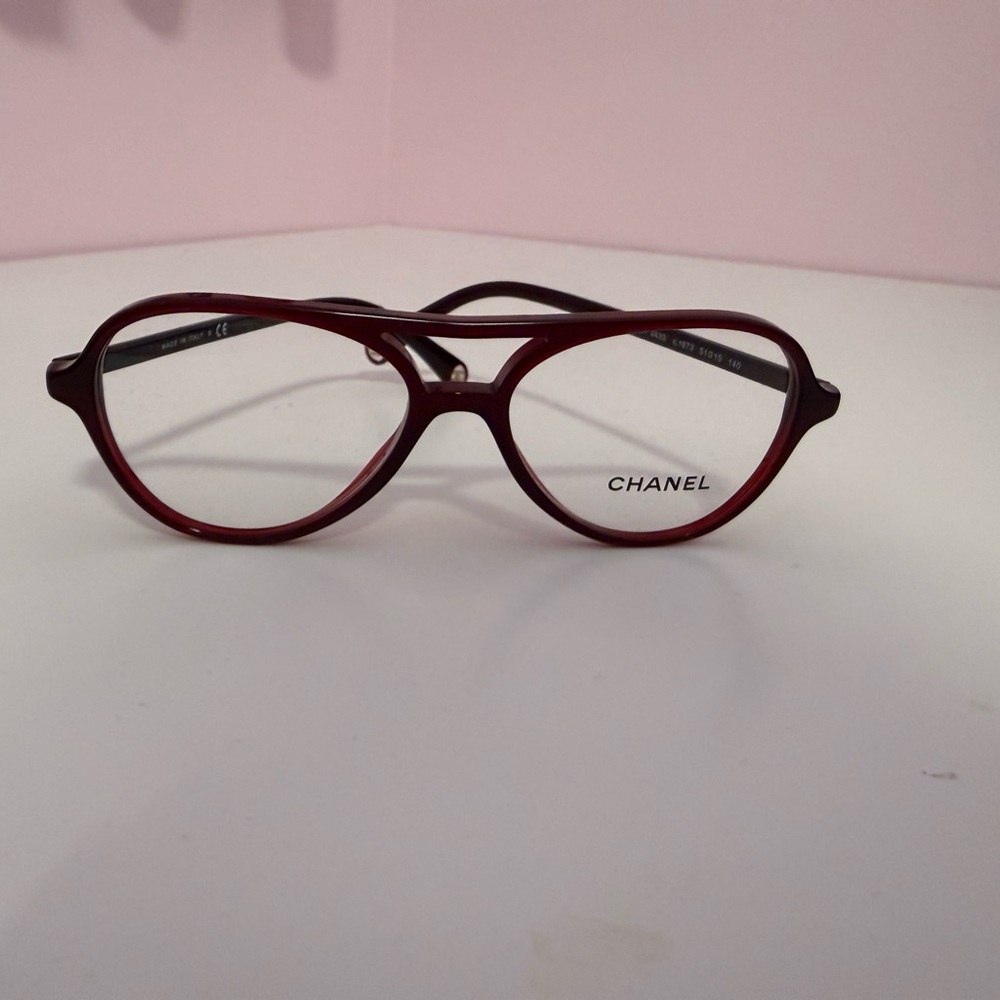 CHANEL Burgundy Women's Glasses